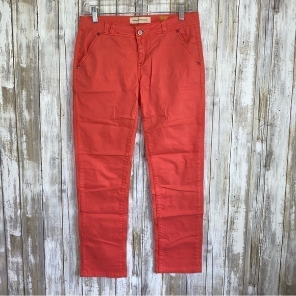 Pilcro and the Letterpress Denim - Pilcro Peachy Pink Ankle Cropped